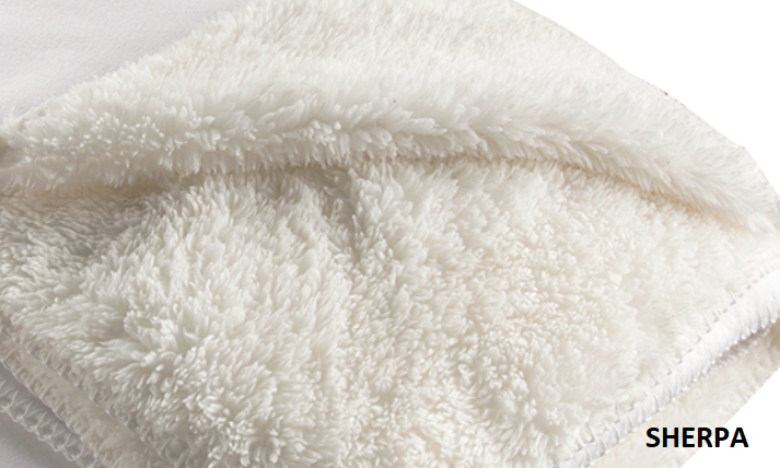 Close-up texture photo of sherpa blanket by Art Creeps.