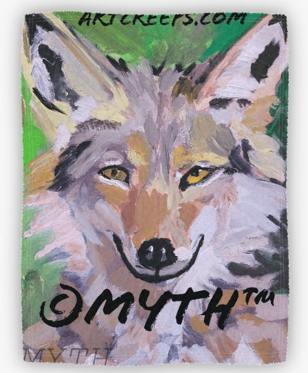 Art Blankets - Authentic Hand-Painted Design "Pretty Boy" on Premium Fabric Large 60x80 Queen Size