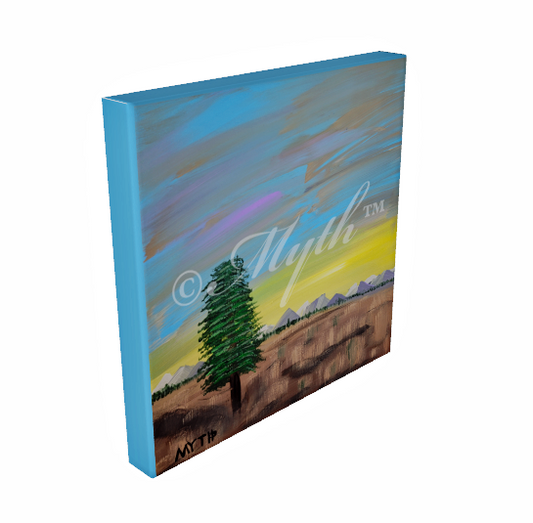 Canvas Wall Art | Reprint of Original Painting "Southern Cedar Sunset" by MYTH