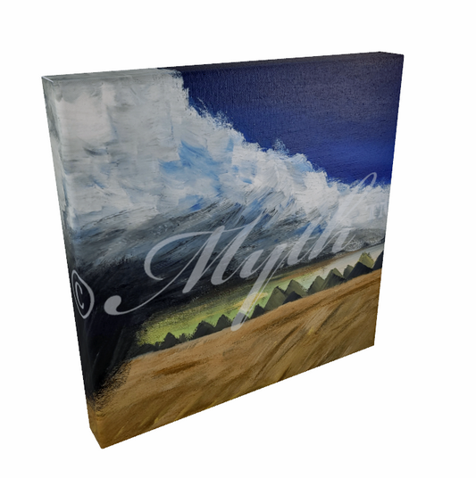 Canvas Wall Art | Reprint of Original Painting "Storm Blowing In" by MYTH
