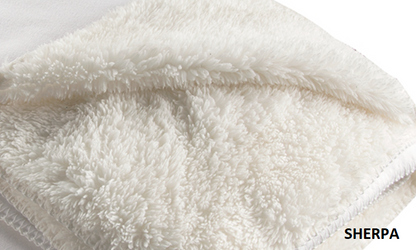 Close-up texture photo of sherpa blanket by Art Creeps.